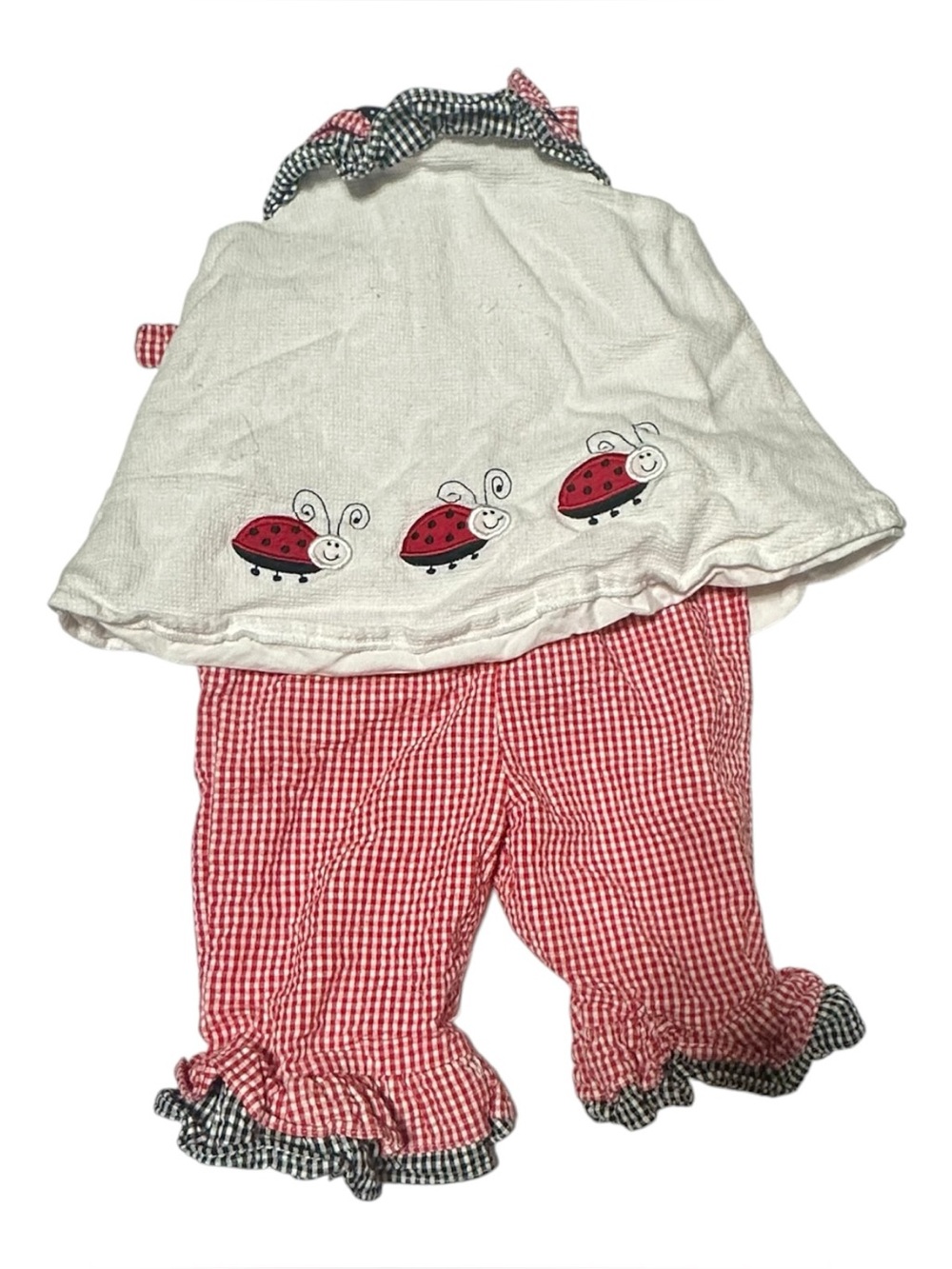 Vintage Penelope Mack Ladybug 2-Piece Outfit – Size 2T